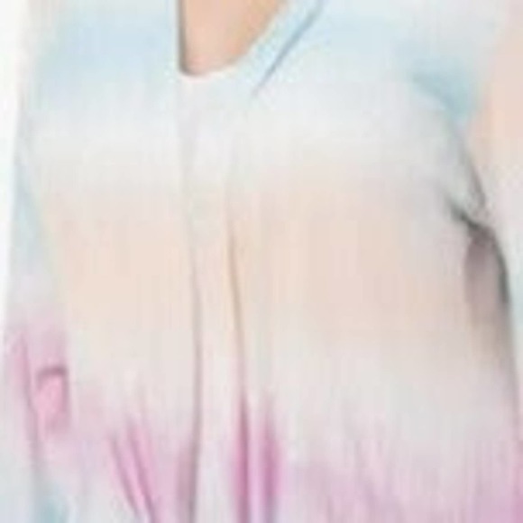 Pastel Stripe Long Boho Kimono Wrap Coverup Large Extra Large - Picture 2 of 2